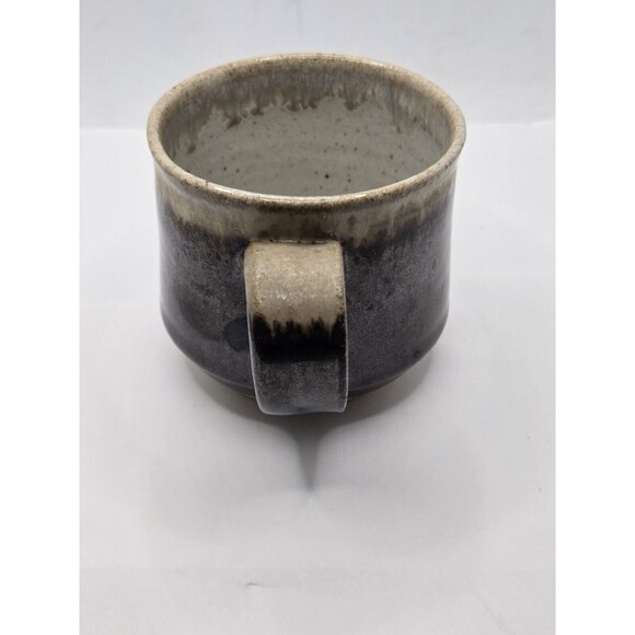 Studio Art Pottery Coffee Mug Blue Tones Stoneware Signed - Picture 2 of 10